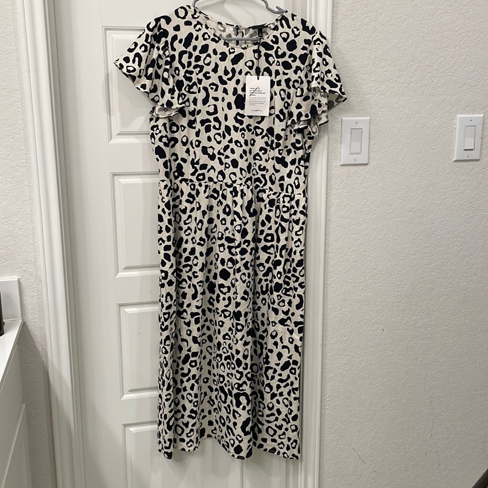Who What Wear Leopard Dress